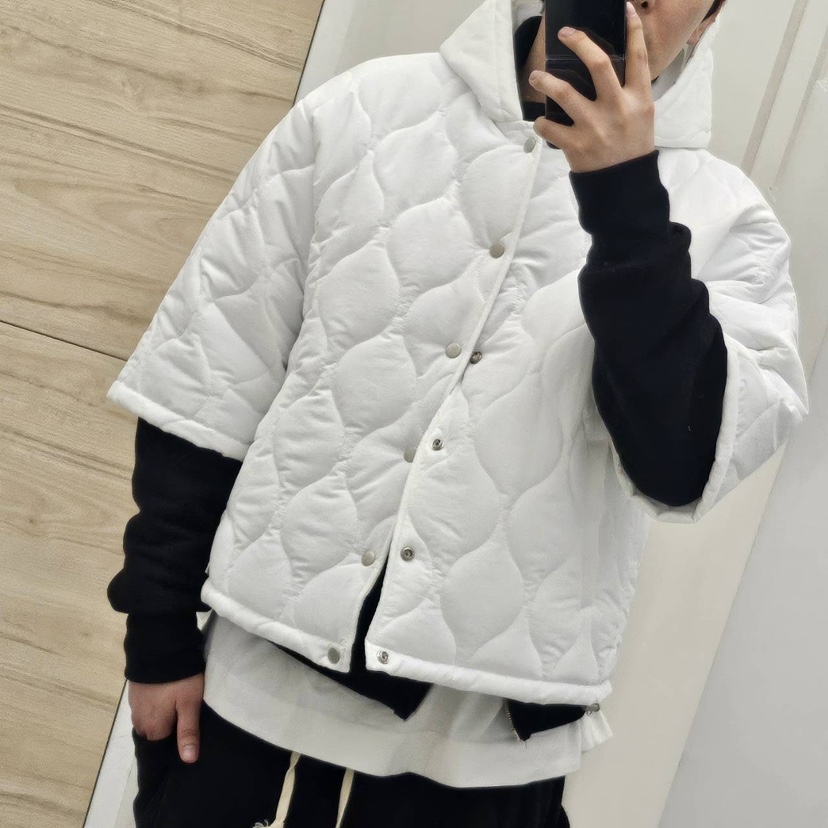 VENDER韓國代購㊣女裝新款職業人氣時尚真品熱賣短款棉服絨VENDER短款棉服