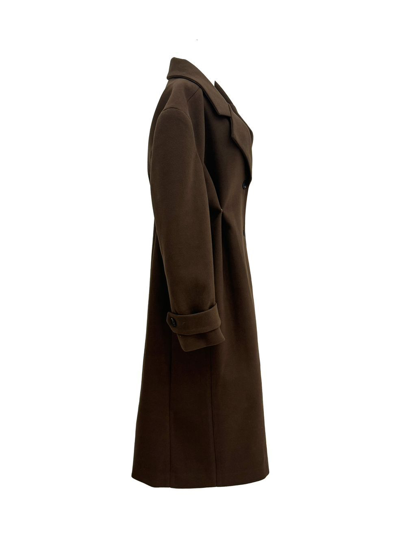 PAIRING東大門㊣代購女士新款人氣真品職業25秋冬中長款大衣超長PAIRING中長款大衣