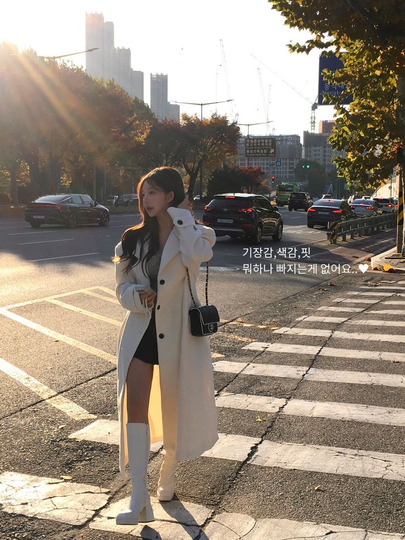 PAIRING東大門㊣代購女士新款人氣真品職業25秋冬中長款大衣超長PAIRING中長款大衣