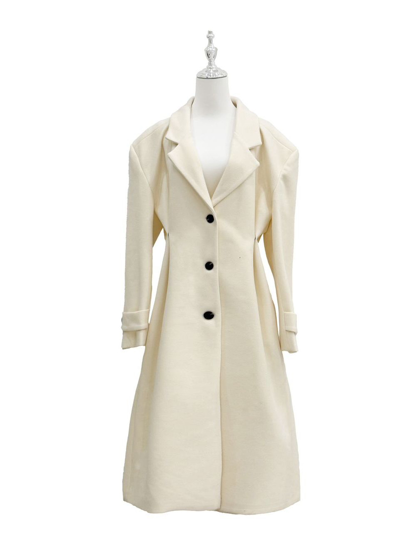 PAIRING東大門㊣代購女士新款人氣真品職業25秋冬中長款大衣超長PAIRING中長款大衣圖色3