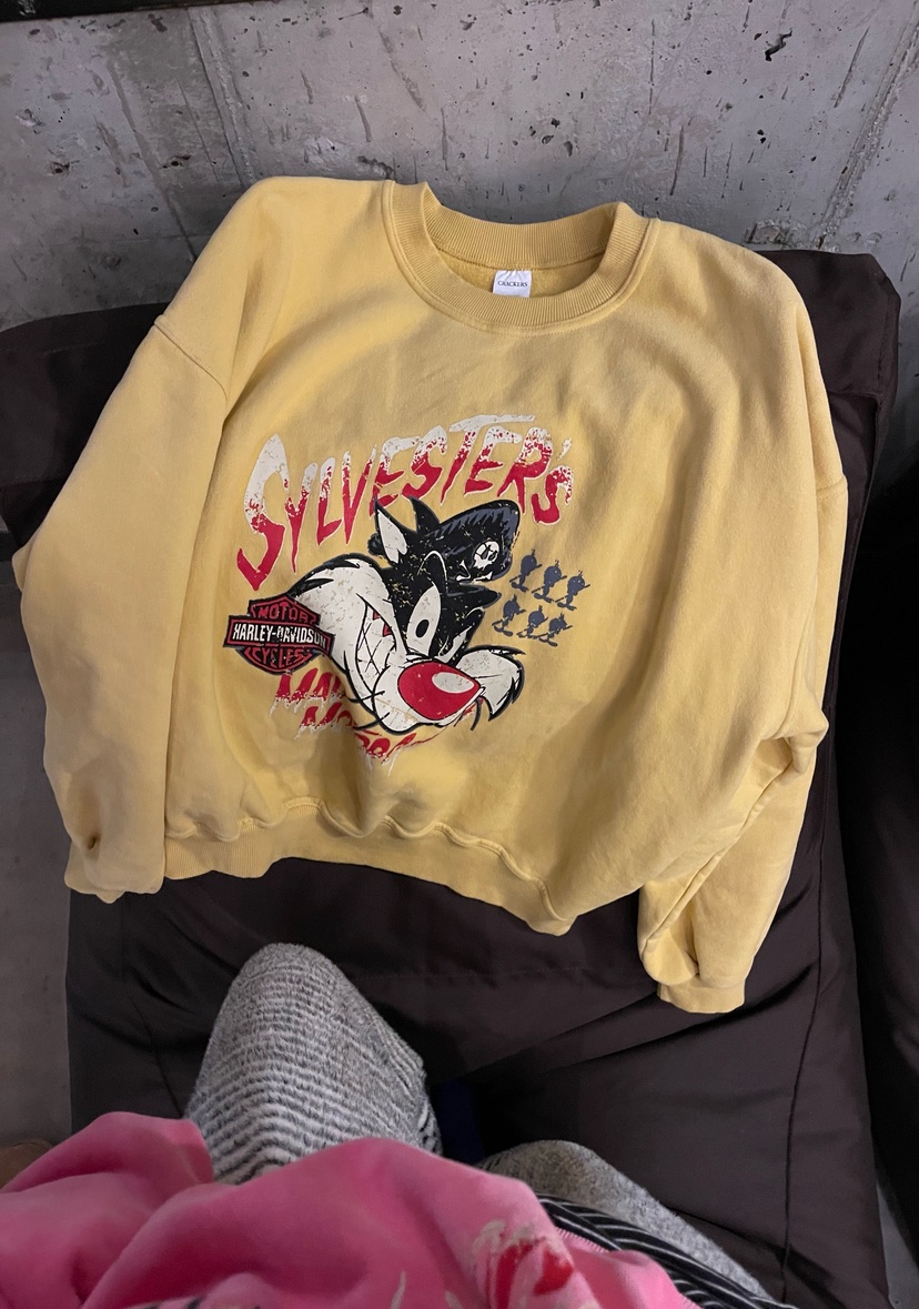 CRACKERS韓國代購㊣女裝新款熱賣職業真品推薦25秋冬時尚衛衣CRACKERS衛衣