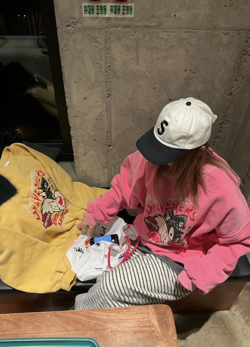 CRACKERS韓國代購㊣女裝新款熱賣職業真品推薦25秋冬時尚衛衣CRACKERS衛衣