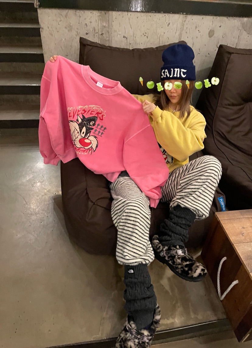 CRACKERS韓國代購㊣女裝新款熱賣職業真品推薦25秋冬時尚衛衣CRACKERS衛衣