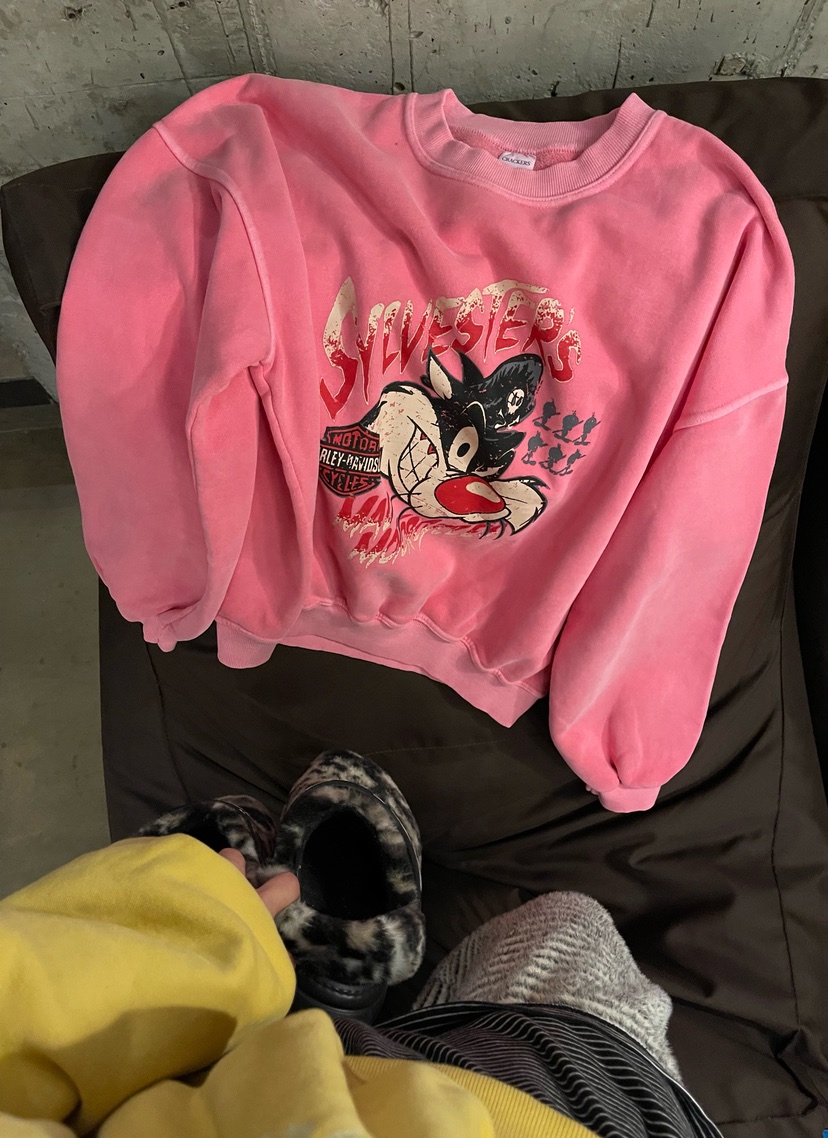 CRACKERS韓國代購㊣女裝新款熱賣職業真品推薦25秋冬時尚衛衣CRACKERS衛衣