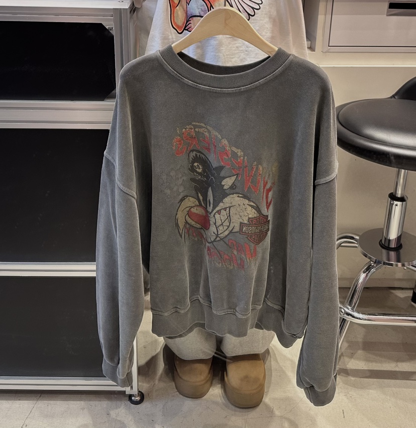 CRACKERS韓國代購㊣女裝新款熱賣職業真品推薦25秋冬時尚衛衣CRACKERS衛衣圖色3