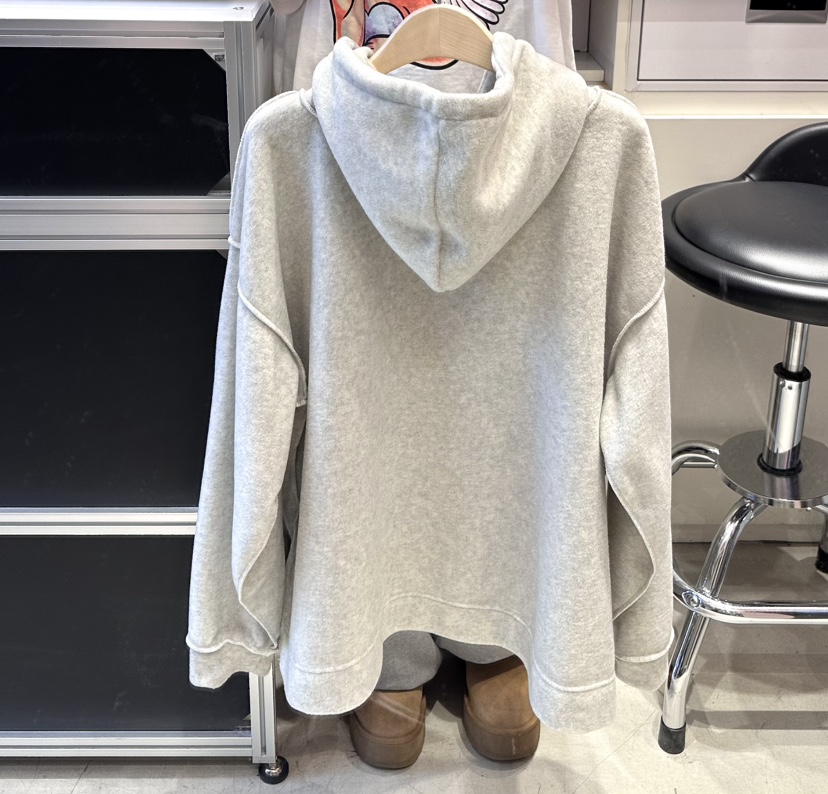 CRACKERS韓國直郵㊣女裝新款熱賣休閑人氣真品時尚衛衣抓絨CRACKERS衛衣