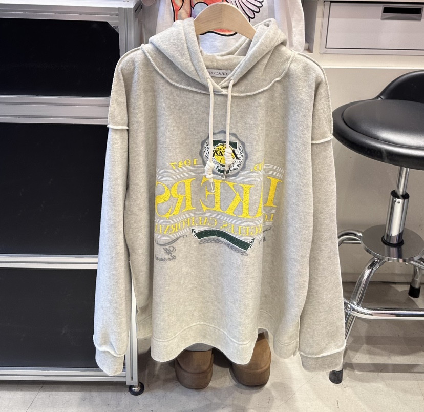 CRACKERS韓國直郵㊣女裝新款熱賣休閑人氣真品時尚衛衣抓絨CRACKERS衛衣圖色1