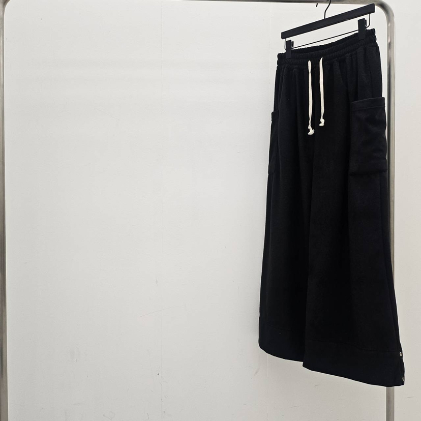 VENDER韓國代購㊣女裝新款推薦真品熱賣人氣休閑褲口袋抓絨VENDER休閑褲圖色1