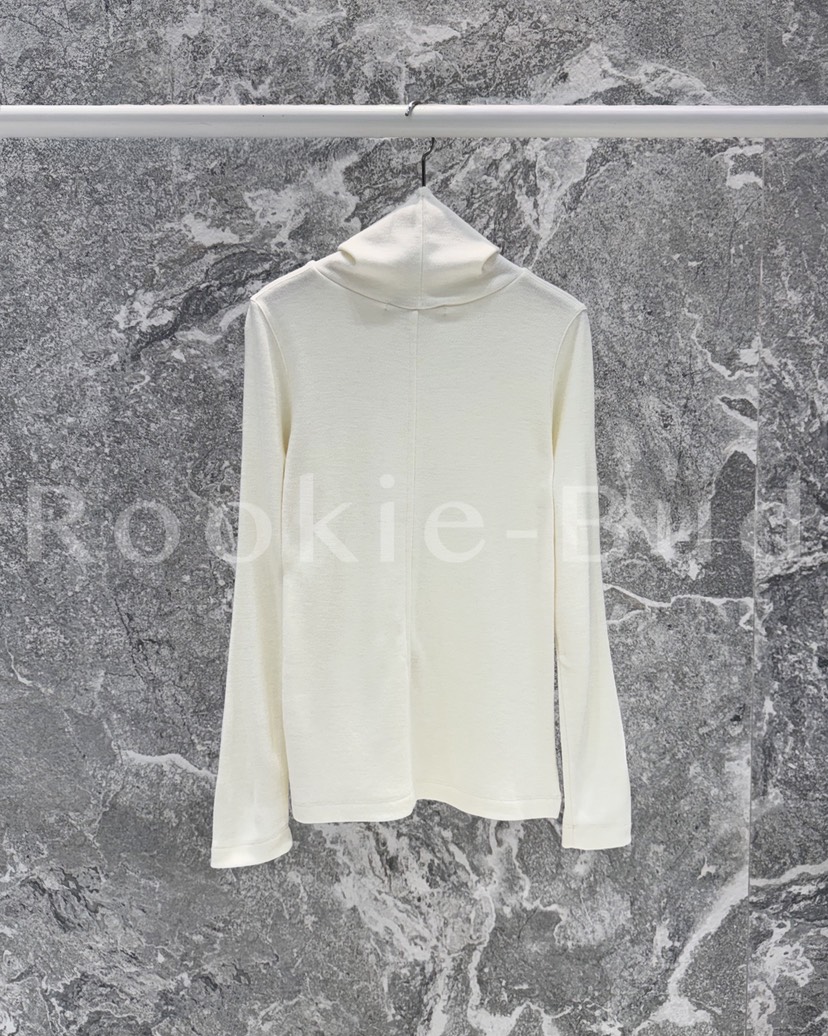 ROOKIE BUD韓國直郵㊣女裝新款25秋冬熱賣長袖T恤安哥拉雙面ROOKIE BUD-L長袖T恤