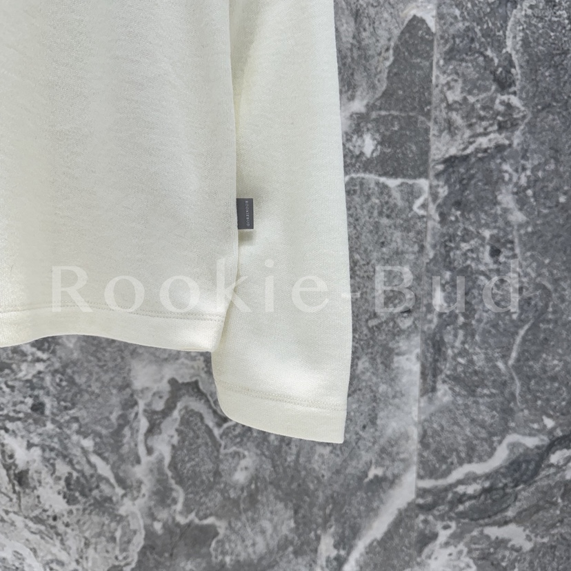 ROOKIE BUD韓國直郵㊣女裝新款25秋冬熱賣長袖T恤安哥拉雙面ROOKIE BUD-L長袖T恤