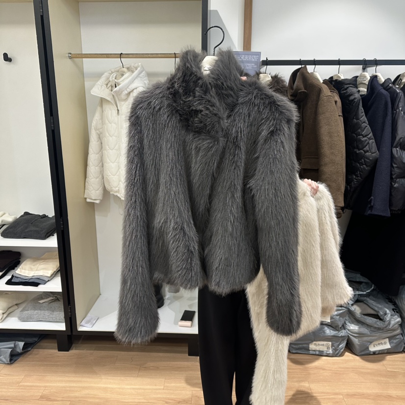 MUYBIEN韓國代購㊣女裝新品推薦熱賣時尚職業人氣休閑短款大衣MUYBIEN短款大衣圖色2