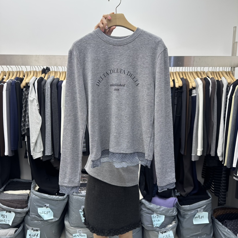 SPECIAL韓國代購㊣女裝新品人氣真品休閑職業25秋冬長袖T恤加絨SPECIAL長袖T恤圖色2