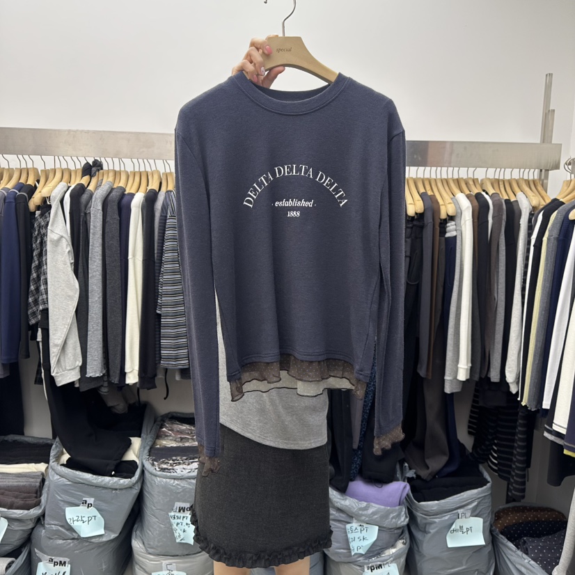 SPECIAL韓國代購㊣女裝新品人氣真品休閑職業25秋冬長袖T恤加絨SPECIAL長袖T恤圖色3