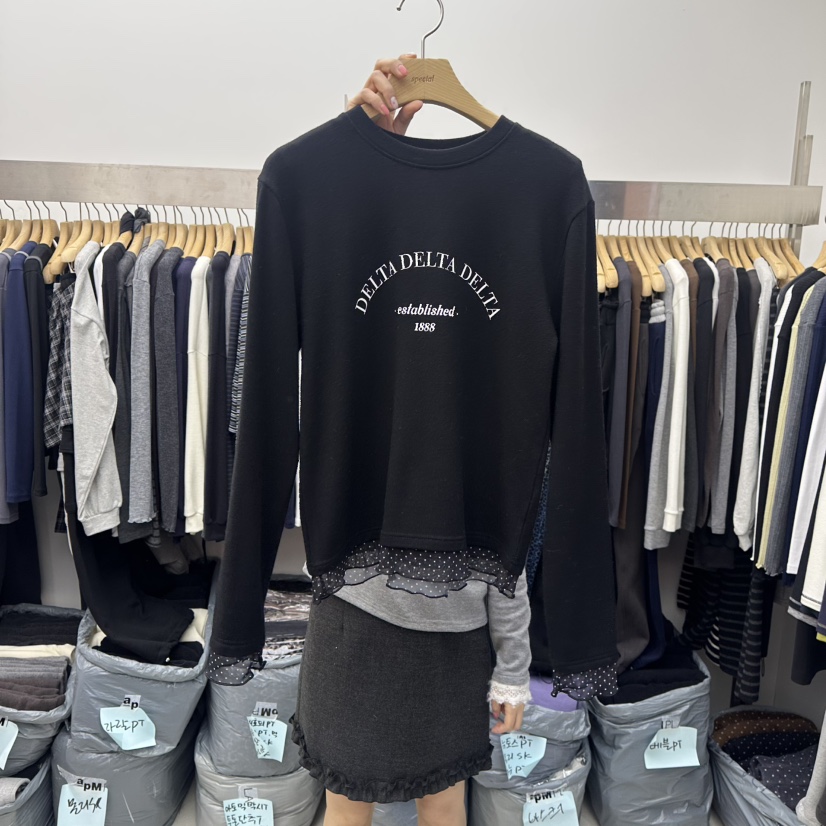 SPECIAL韓國代購㊣女裝新品人氣真品休閑職業25秋冬長袖T恤加絨SPECIAL長袖T恤圖色4