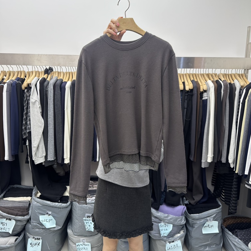 SPECIAL韓國代購㊣女裝新品人氣真品休閑職業25秋冬長袖T恤加絨SPECIAL長袖T恤圖色5