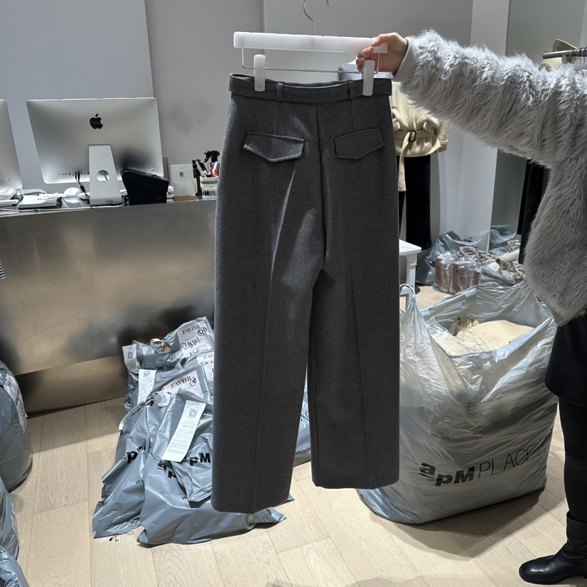 FAVOR-P東大門㊣代購女裝新品時尚熱賣真品25秋冬休閑褲含腰帶FAVOR-P休閑褲