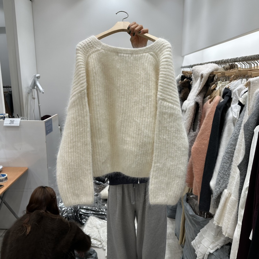 XPARTY東大門㊣直郵女裝新款職業推薦時尚真品毛衣短款開衫XPARTY毛衣