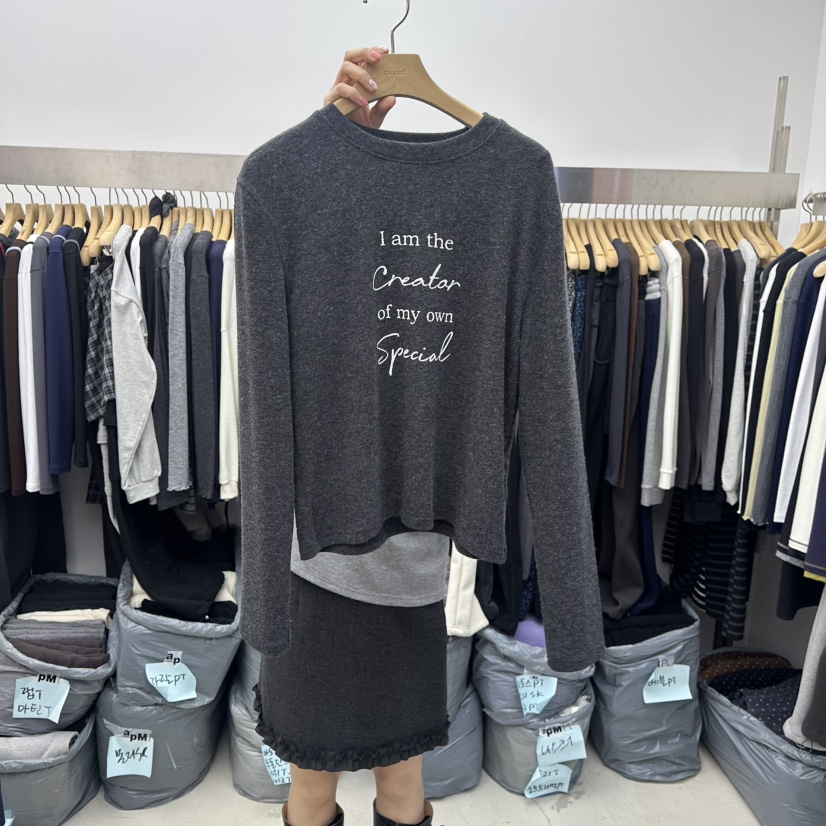 SPECIAL東大門㊣直郵女士新款熱賣推薦時尚人氣真品長袖T恤SPECIAL長袖T恤圖色5墨色