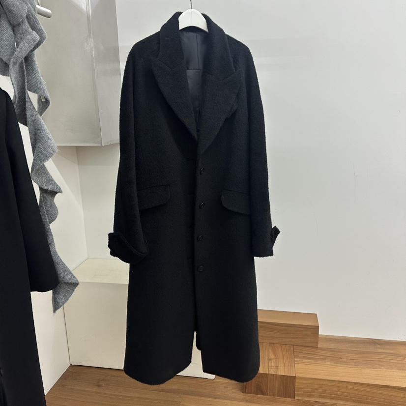 MYNAMEIS東大門㊣實拍女士新品休閑推薦人氣25秋冬中長款大衣MYNAMEIS/AIME HOPE MAKE中長款大衣圖色1