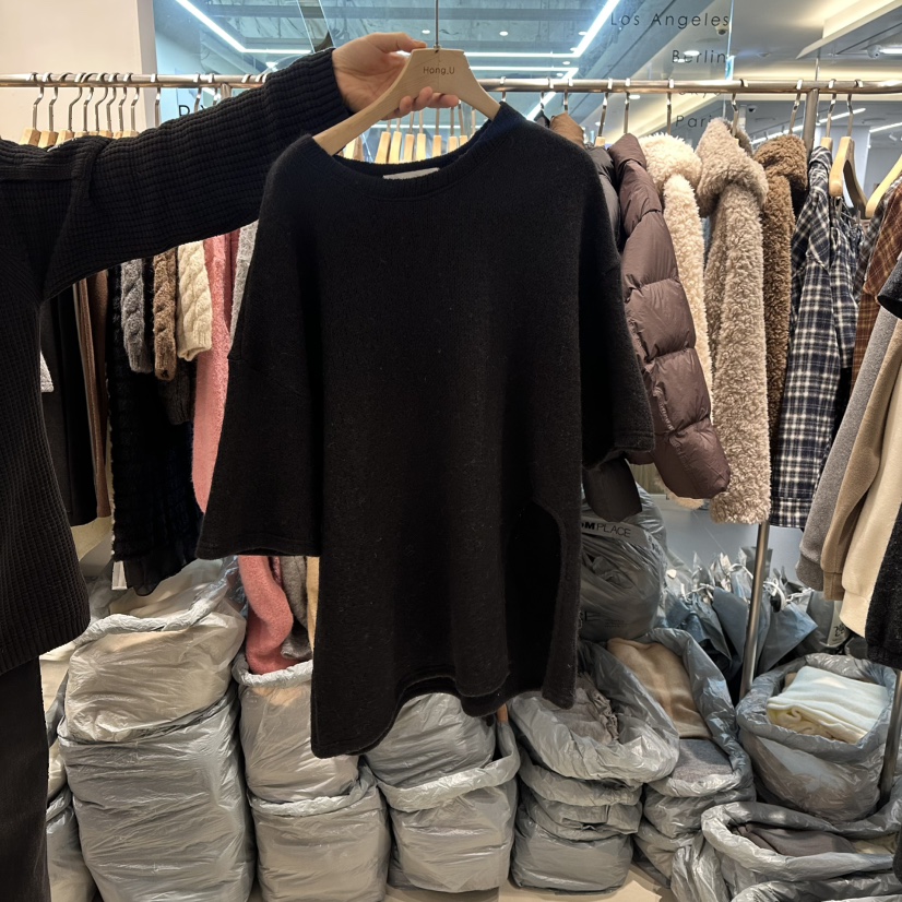 HONG.U韓國直郵㊣女士新款職業25秋冬熱賣推薦時尚休閑T恤HONG.UT恤圖色3