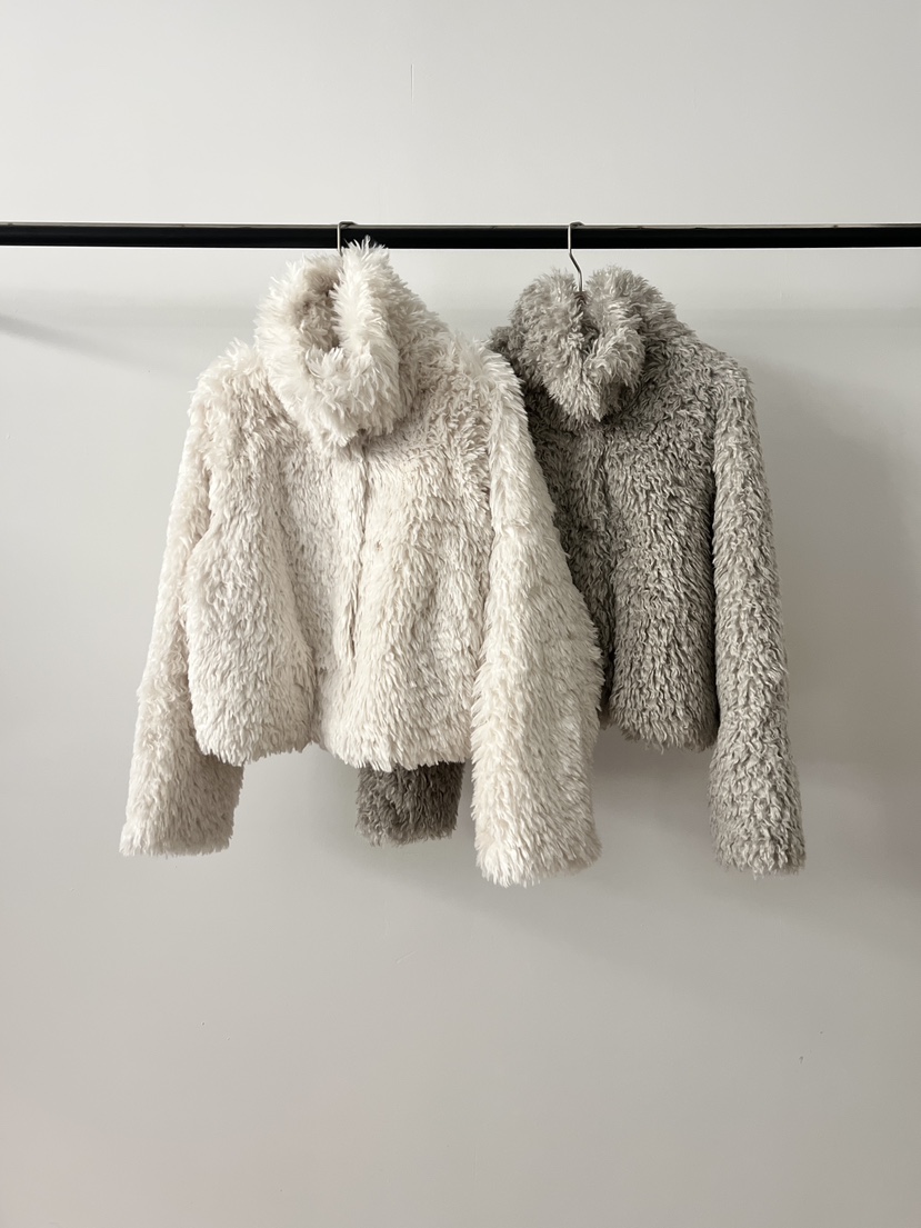 LOGON東大門㊣實拍女裝新款休閑推薦職業人氣真品短款大衣毛皮LOGON短款大衣