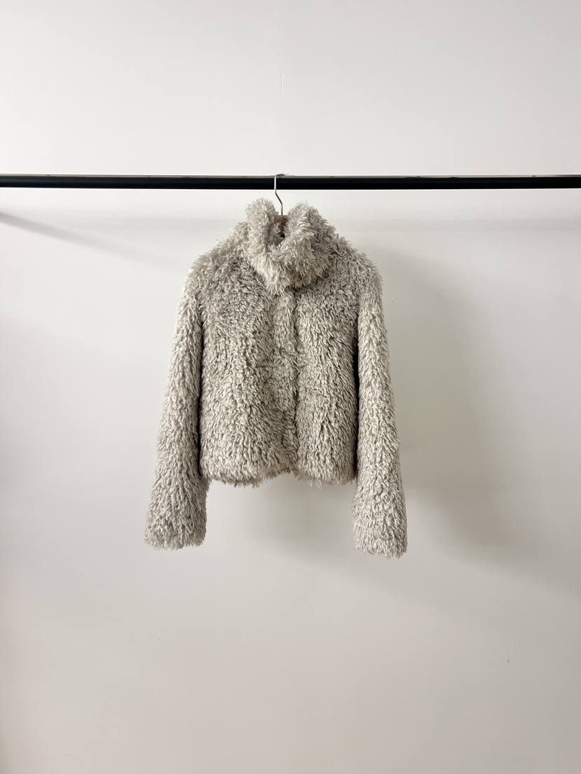 LOGON東大門㊣實拍女裝新款休閑推薦職業人氣真品短款大衣毛皮LOGON短款大衣圖色2