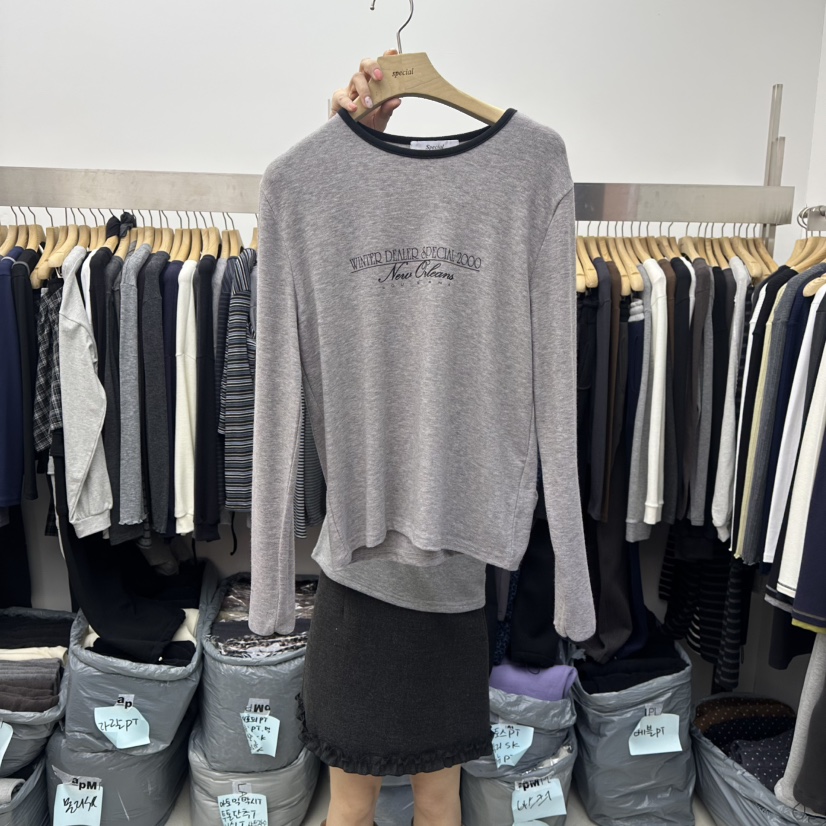 SPECIAL韓國直郵㊣女士新款熱賣真品職業人氣時尚25秋冬長袖T恤SPECIAL長袖T恤圖色3