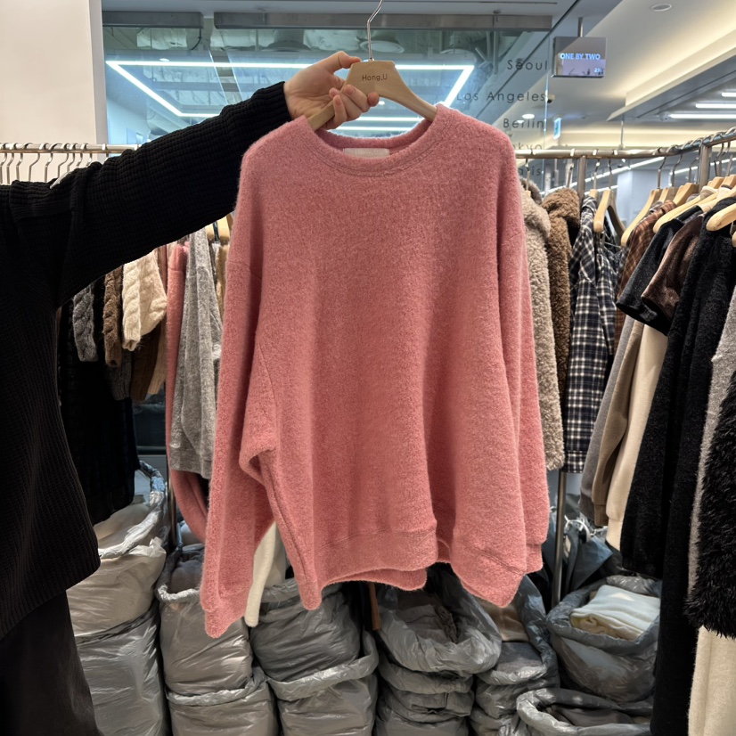 HONG.U韓國直郵㊣女士新款時尚推薦職業熱賣真品休閑25秋冬衛衣HONG.U衛衣圖色4