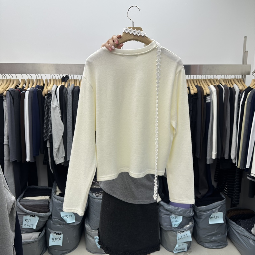 SPECIAL韓國直郵㊣女裝新款時尚休閑推薦真品長袖T恤含脖帶SPECIAL長袖T恤