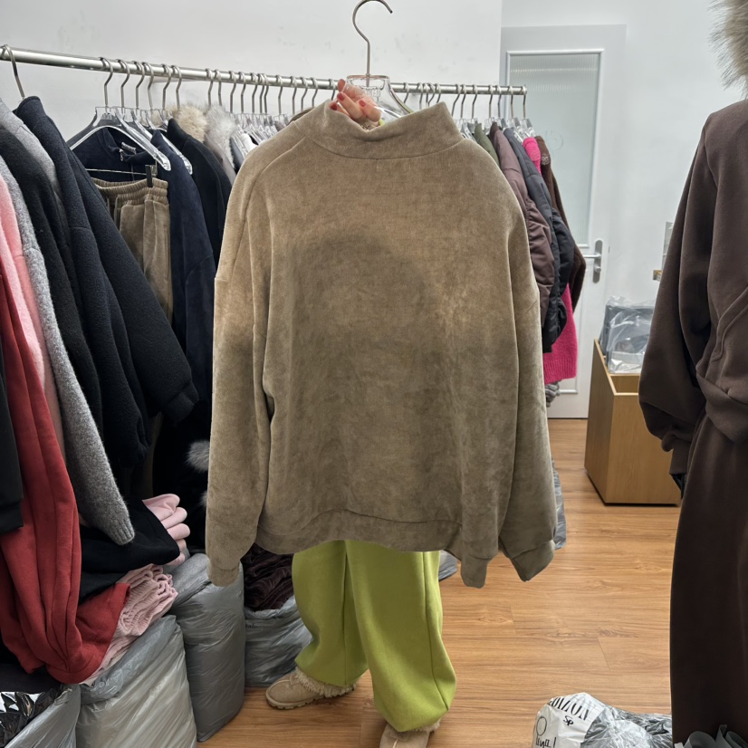 GABIZON東大門㊣代購女士新品時尚職業25秋冬熱賣衛衣拉鏈加絨GABIZON衛衣