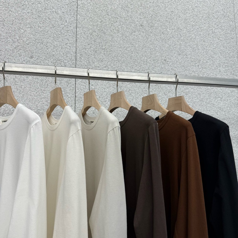 AT THE BAGEL東大門㊣實拍女士新款人氣推薦職業真品長袖T恤AT THE BAGEL長袖T恤