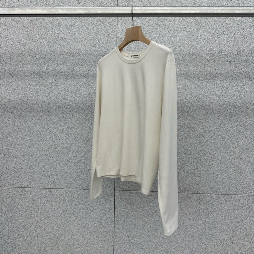 AT THE BAGEL東大門㊣實拍女士新款人氣推薦職業真品長袖T恤AT THE BAGEL長袖T恤圖色2奶油色