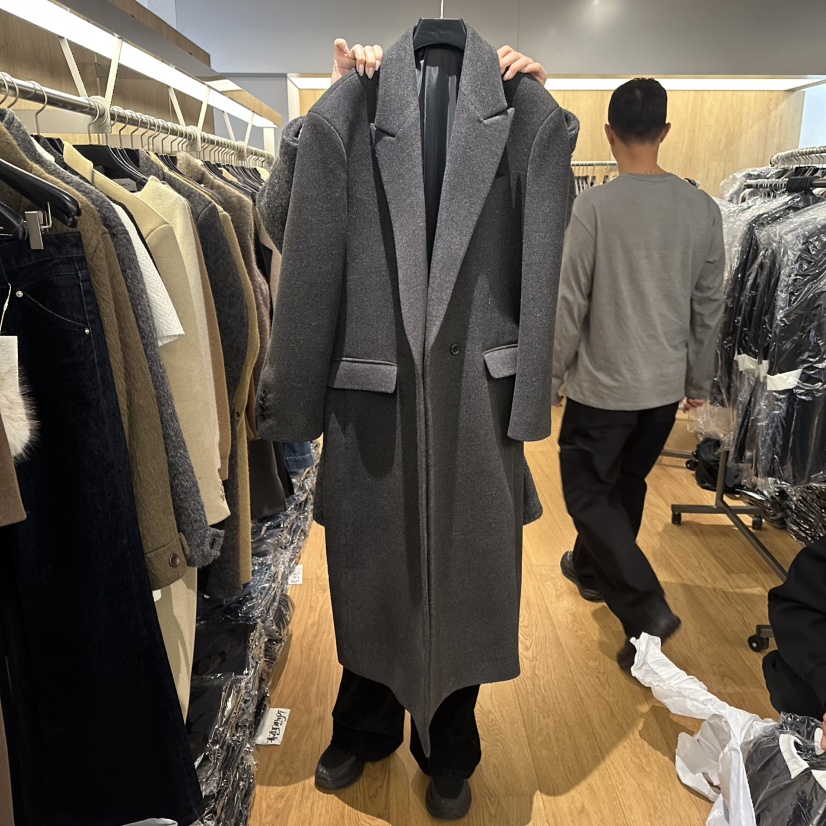 LEFANCY韓國直郵㊣女裝新品推薦人氣職業時尚25秋冬中長款大衣LEFANCY中長款大衣圖色2