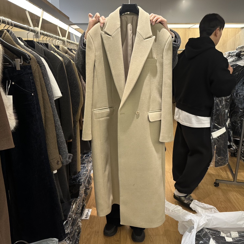 LEFANCY韓國直郵㊣女裝新品推薦人氣職業時尚25秋冬中長款大衣LEFANCY中長款大衣圖色3