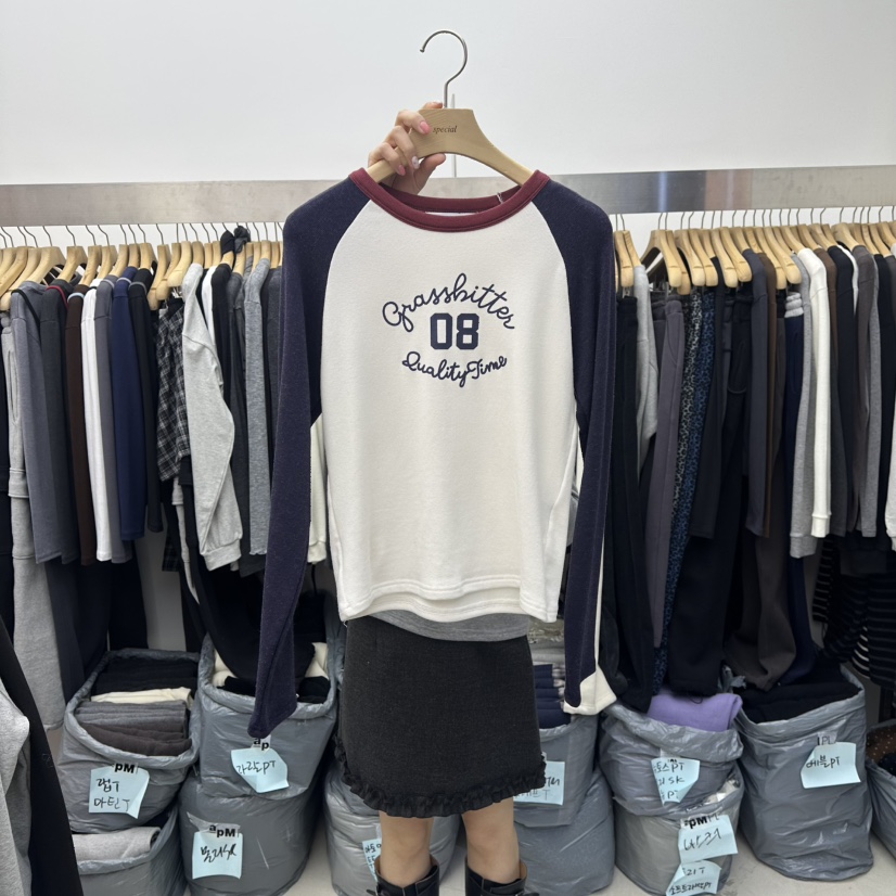 SPECIAL韓國直郵㊣女士新品職業時尚熱賣25秋冬推薦長袖T恤SPECIAL長袖T恤圖色2