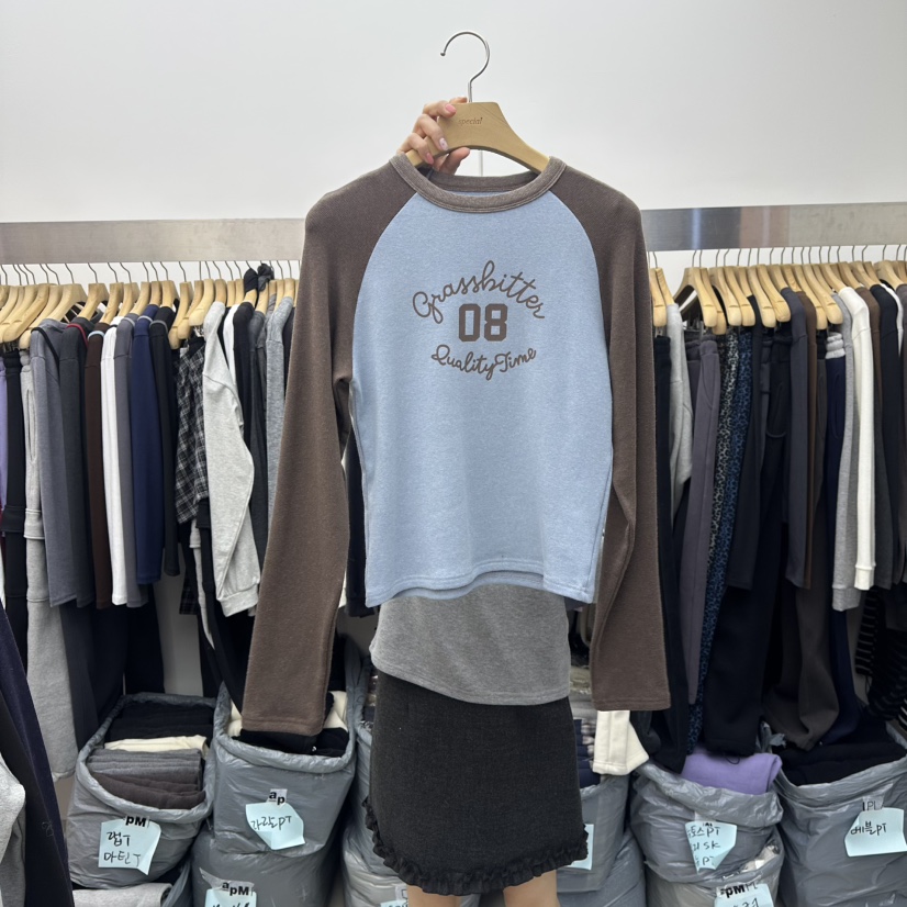 SPECIAL韓國直郵㊣女士新品職業時尚熱賣25秋冬推薦長袖T恤SPECIAL長袖T恤圖色3