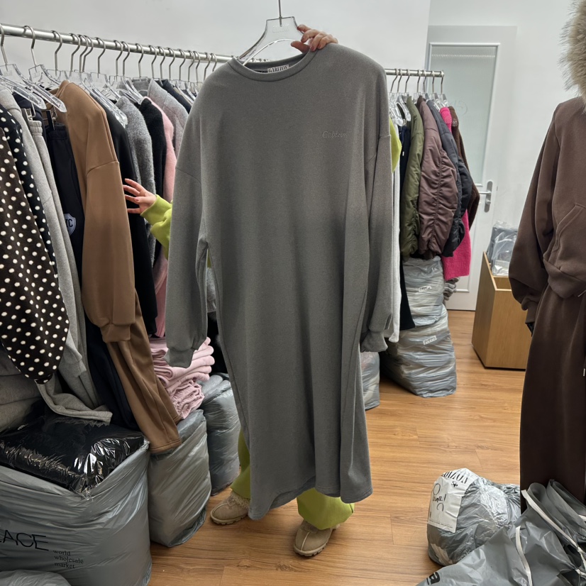 GABIZON東大門㊣實拍女裝新品人氣職業推薦25秋冬連衣裙加絨GABIZON連衣裙圖色2