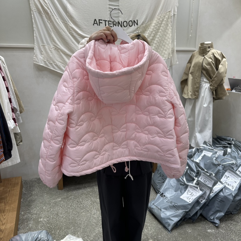 AFTERNOON韓國直郵㊣女士新款25秋冬人氣職業休閑時尚短款棉服AFTERNOON短款棉服