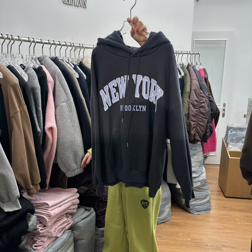 GABIZON東大門㊣直郵女士新款職業真品人氣休閑衛衣兜帽加絨GABIZON衛衣圖色3