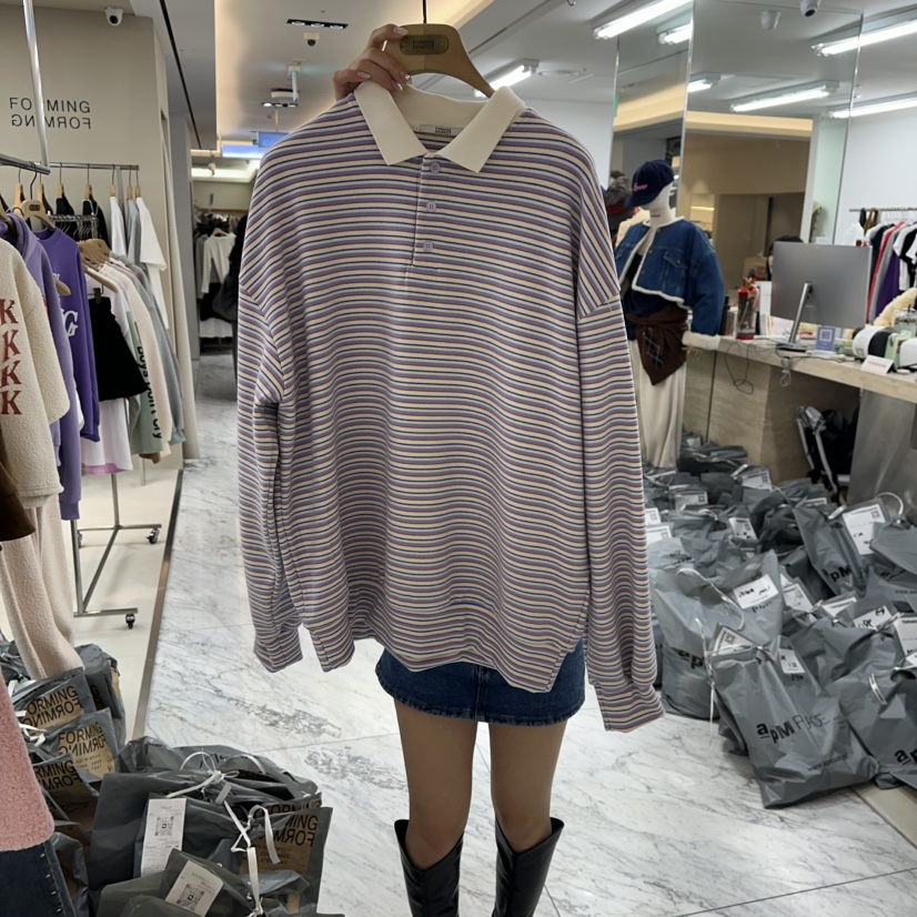 FORMING-P東大門㊣代購女士新款休閑推薦熱賣時尚人氣長袖T恤FORMING-P長袖T恤圖色2