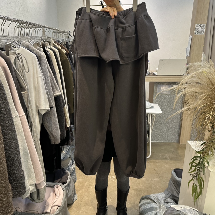 PLOVER東大門㊣代購女裝新品人氣時尚熱賣休閑真品裙褲加絨PLO_VER裙褲