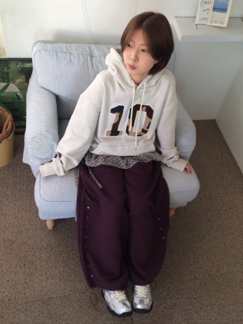 NUT東大門㊣實拍女士新品職業休閑真品時尚衛衣連帽衫加絨抓絨NUT衛衣圖色2