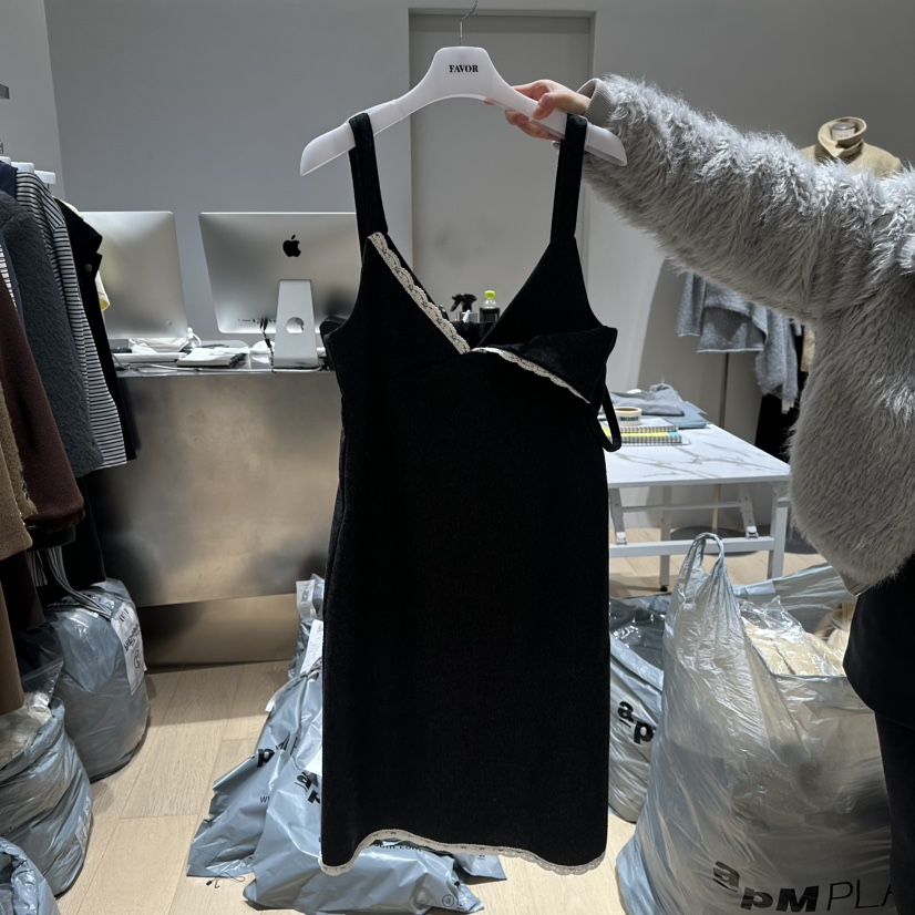 FAVOR-P東大門㊣實拍女裝新款休閑推薦25秋冬真品職業連衣裙FAVOR-P連衣裙圖色2