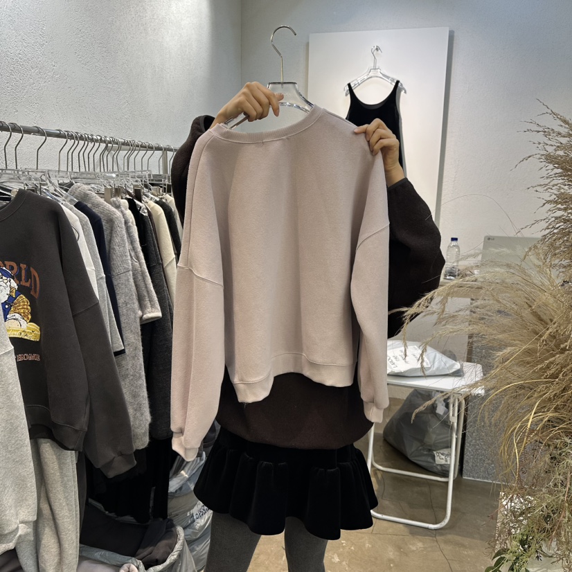 PLOVER東大門㊣代購女裝新款熱賣職業25秋冬真品休閑衛衣加絨PLO_VER衛衣