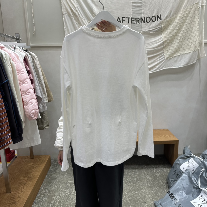 AFTERNOON東大門㊣代購女士新款真品時尚人氣熱賣推薦長袖T恤AFTERNOON長袖T恤