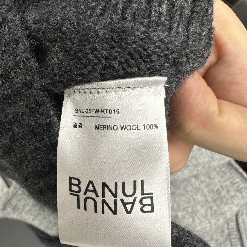 BANUL韓國代購㊣女士新品25秋冬人氣真品熱賣針織衫V領開衫BANUL針織衫