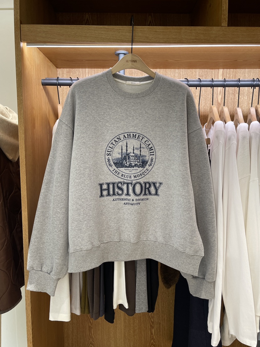 HI YANN韓國直郵㊣女裝新款熱賣時尚推薦休閑職業25秋冬衛衣HI YANN衛衣圖色2