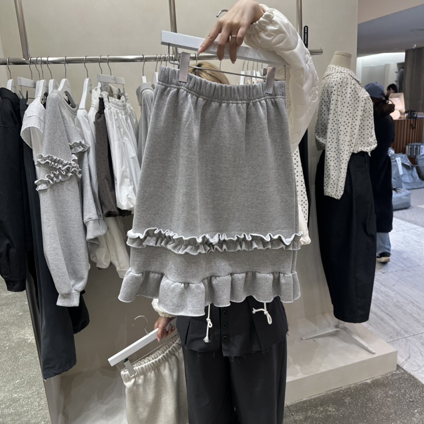 AFTERNOON韓國直郵㊣女裝新品休閑25秋冬真品半身裙中短裙加絨AFTERNOON半身裙/中短裙