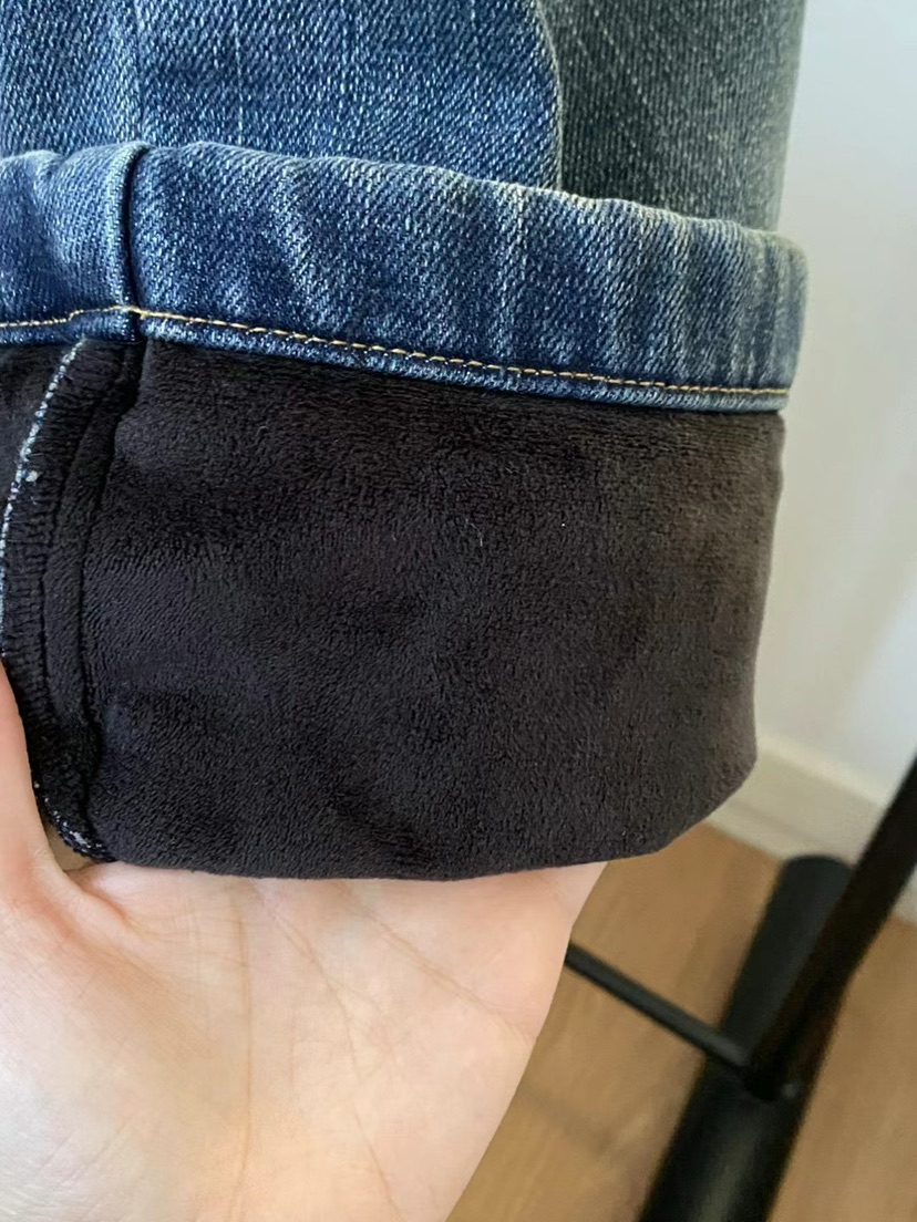 ONDO-P東大門㊣直郵女裝新品時尚熱賣休閑推薦牛仔褲加絨貂皮ONDO-P牛仔褲