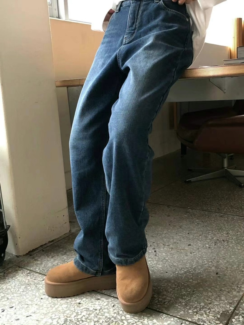 ONDO-P東大門㊣直郵女裝新品時尚熱賣休閑推薦牛仔褲加絨貂皮ONDO-P牛仔褲